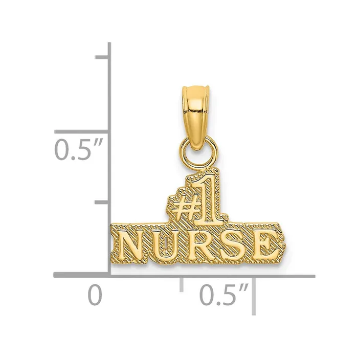 Charm Necklaces TreasureFineJewelers 14k 1 Nurse Charm