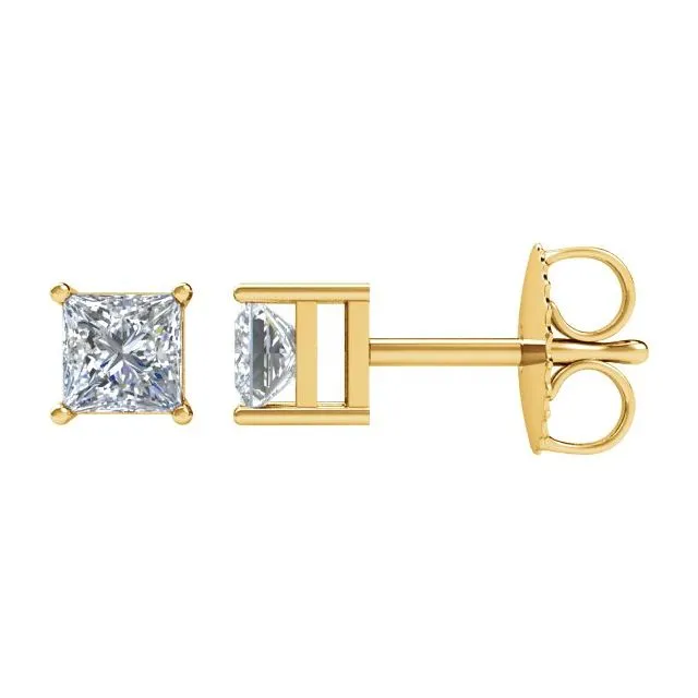 Earrings TreasureFineJewelers 14K Yellow Gold 1 CTW Natural Diamond Earrings Earrings TreasureFineJewelers 14K Yellow Gold 1 CTW Natural Diamond Earrings