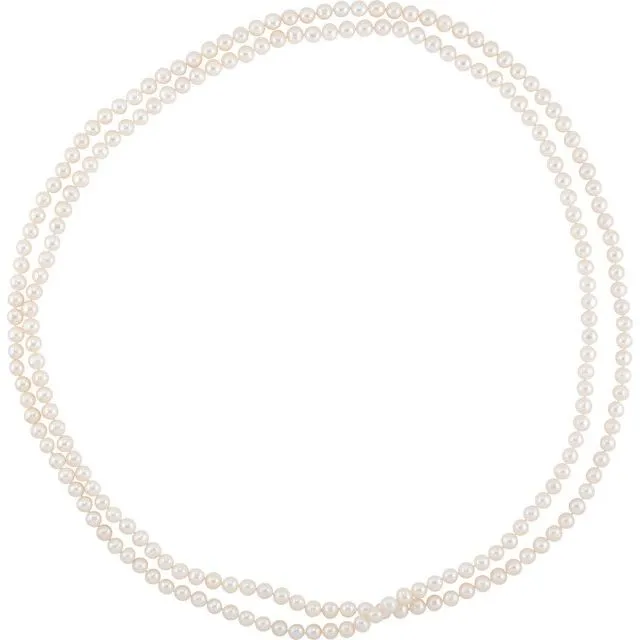 Earrings TreasureFineJewelers 89 mm Cultured White Freshwater Pearl 72 Strand Earrings TreasureFineJewelers 89 mm Cultured White Freshwater Pearl 72 Strand