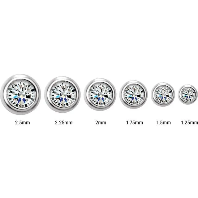 Earrings TreasureFineJewelers Platinum 25 mm Round Natural Swiss Blue Topaz Micro BezelSet Earrings