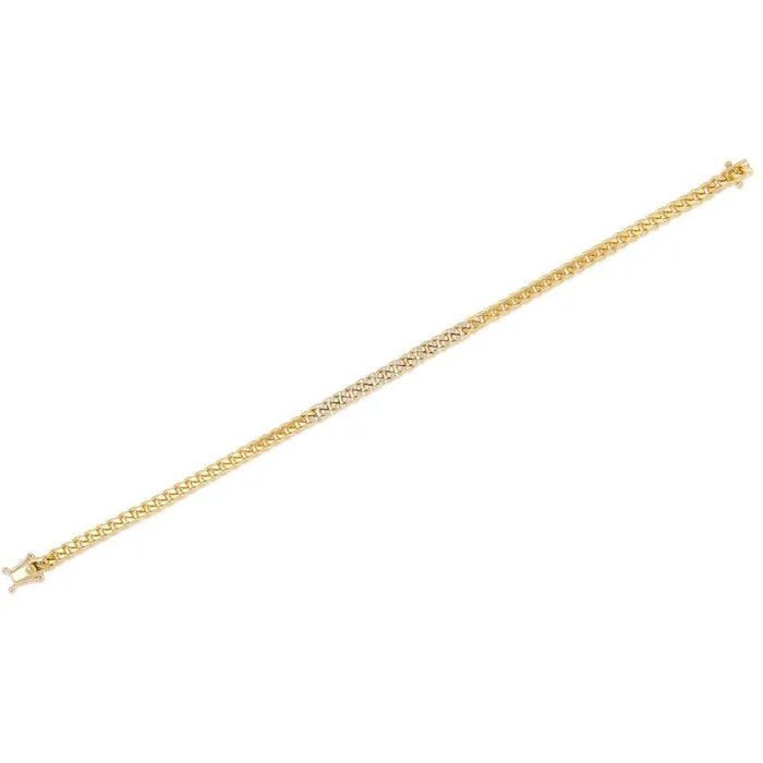 EF Collection Diamond Mini Curb Chain Bracelet EF Collection Bracelets