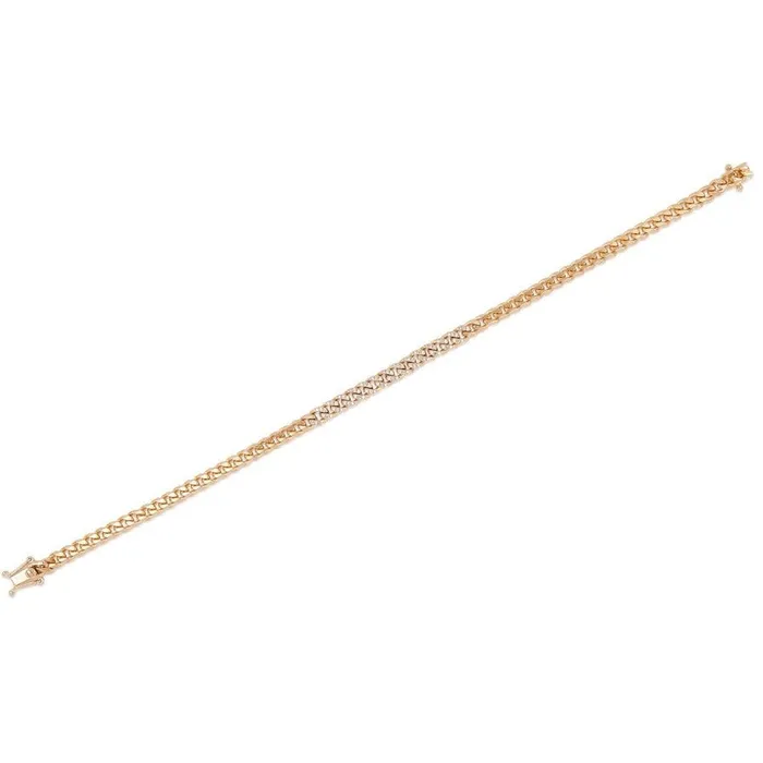 EF Collection Diamond Mini Curb Chain Bracelet EF Collection Bracelets