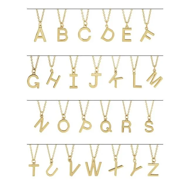 Necklaces 14K White Gold Initial H Dangle 18 Necklace TreasureFineJewelers