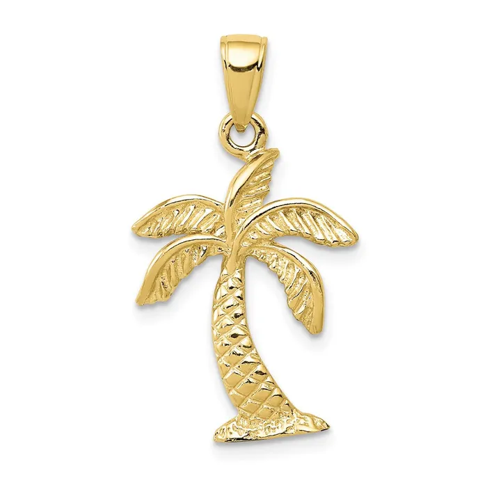 Necklaces TreasureFineJewelers 10k Palm Tree Pendant