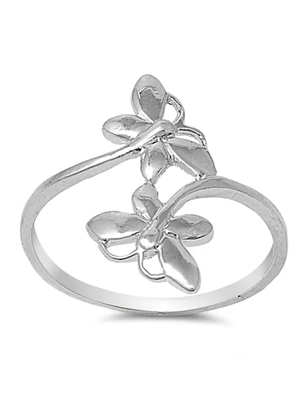 North Arrow Shop Rings WMT Playful Butterfly Ring 925 Sterling Silver Christian Inspired Jewelry North Arrow Shop Rings WMT Playful Butterfly Ring 925 Sterling Silver Christian Inspired Jewelry