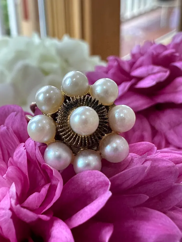 ONeills Estate Jewelry Rings 10 Karat Yellow Gold Pearl Ring 53000376