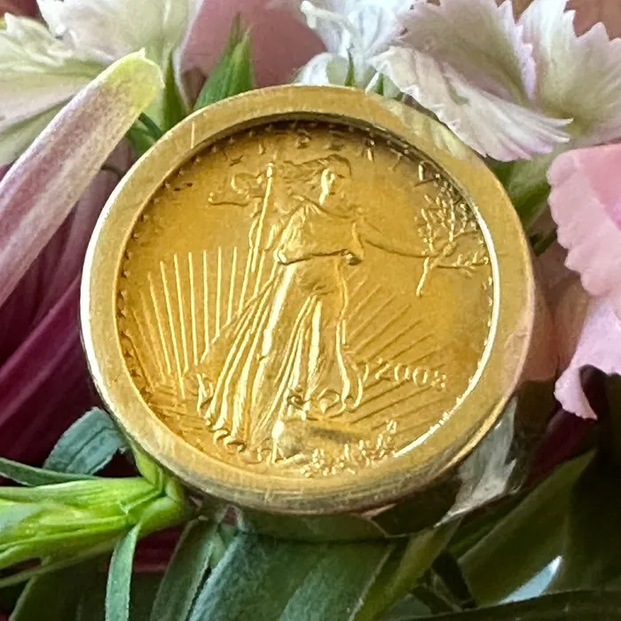 ONeills Estate Jewelry Rings 14 Karat Yellow Gold Coin Ring 41500179