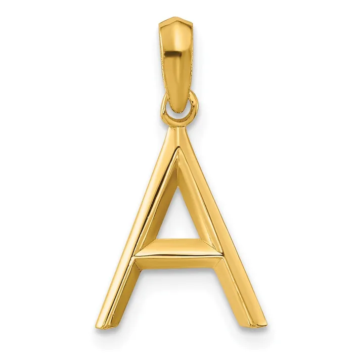 PreStyled Sets TreasureFineJewelers 14k Yellow Gold Fancy Letter A