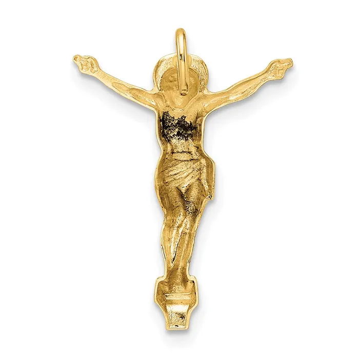 PreStyled Sets TreasureFineJewelers 14k Yellow Gold Polished Solid Risen Christ Chain Slide