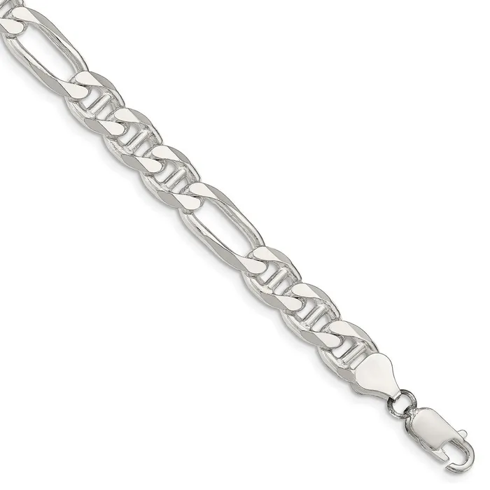 Rings Sterling Silver 775mm Figaro Anchor Chain TreasureFineJewelers