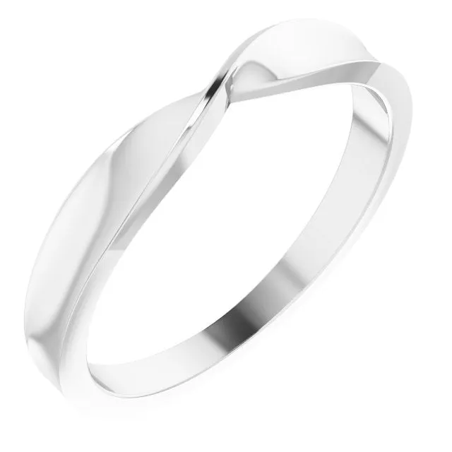 Rings TreasureFineJewelers Platinum Twisted Stackable Ring