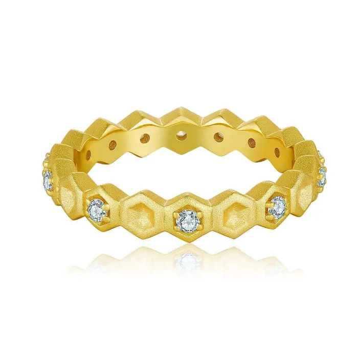 Rings Trendolla Jewelry Honeycomb Bee Kind Jewelry Highs And Lows Ring designed by Life With MaK Rings Trendolla Jewelry Honeycomb Bee Kind Jewelry Highs And Lows Ring designed by Life With MaK