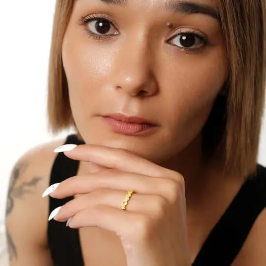Rings Trendolla Jewelry Honeycomb Bee Kind Jewelry Highs And Lows Ring designed by Life With MaK