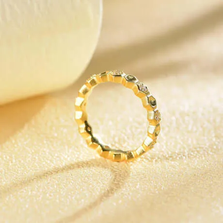 Rings Trendolla Jewelry Honeycomb Bee Kind Jewelry Highs And Lows Ring designed by Life With MaK