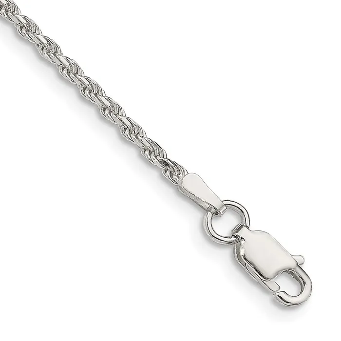 Sterling Silver 185mm Diamondcut Rope Chain TreasureFineJewelers Rings