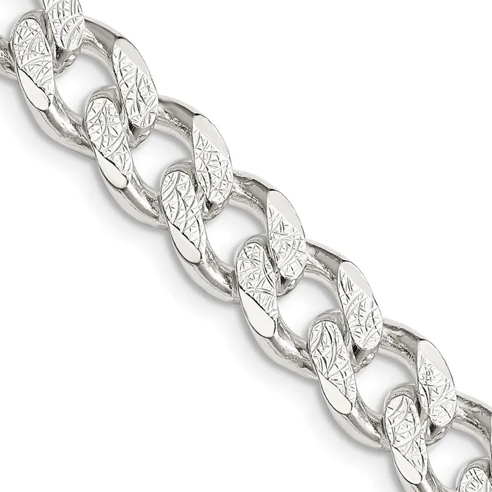 Sterling Silver 915mm Pav Curb Chain TreasureFineJewelers Rings