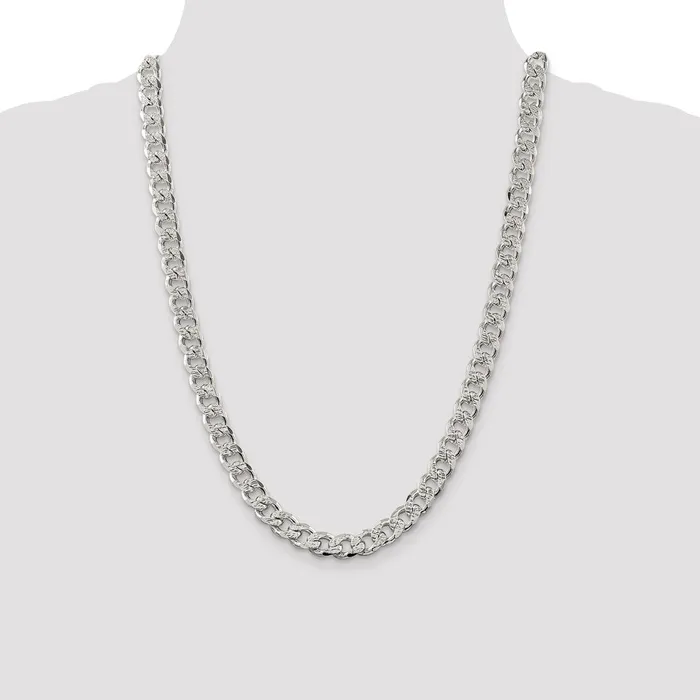 Sterling Silver 915mm Pav Curb Chain TreasureFineJewelers Rings