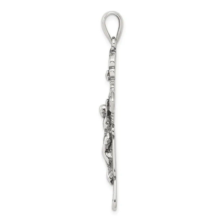 Sterling Silver Antiqued Iona Crucifix Pendant TreasureFineJewelers Necklaces