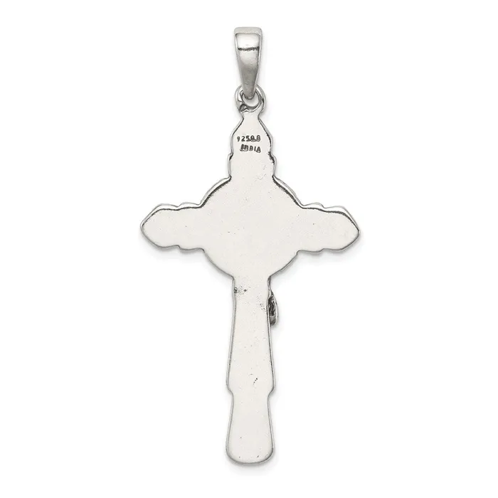 Sterling Silver Antiqued Iona Crucifix Pendant TreasureFineJewelers Necklaces