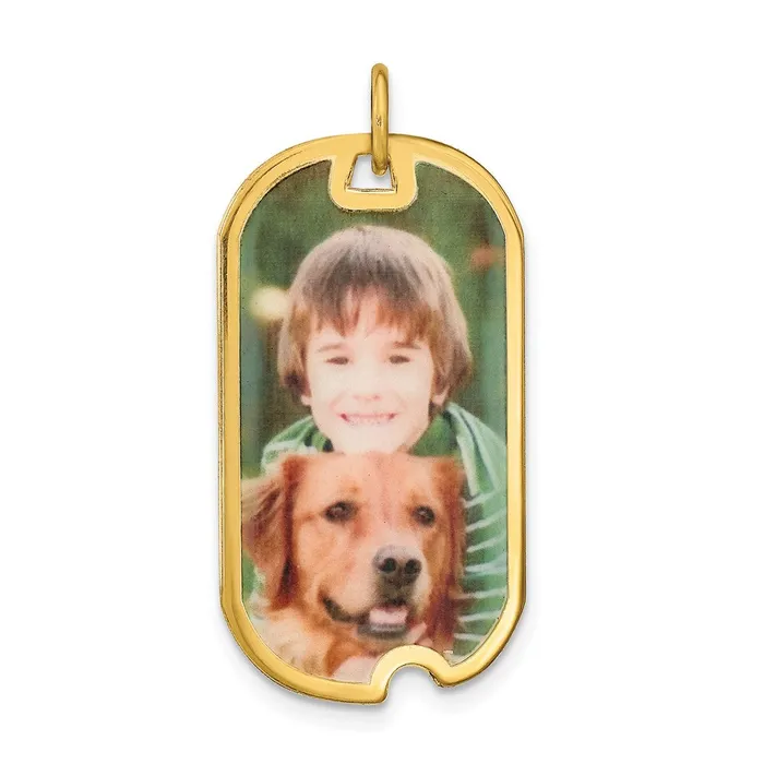 Sterling SilverGoldplated Dog Tag Picture Jewelry Charm TreasureFineJewelers Rings Sterling SilverGoldplated Dog Tag Picture Jewelry Charm TreasureFineJewelers Rings