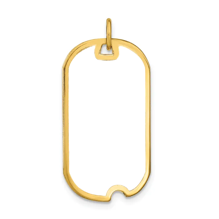 Sterling SilverGoldplated Dog Tag Picture Jewelry Charm TreasureFineJewelers Rings