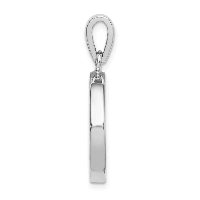 Sterling Silver Rhodiumplated MOP Star of David Pendant TreasureFineJewelers Necklaces