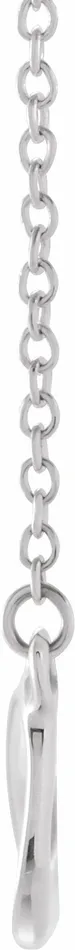 TreasureFineJewelers 14K White Gold InfinityInspired 18 Necklace Necklaces