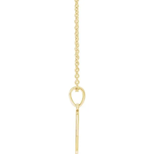 TreasureFineJewelers 14K Yellow Gold Hold You Forever 1618 Necklace Necklaces