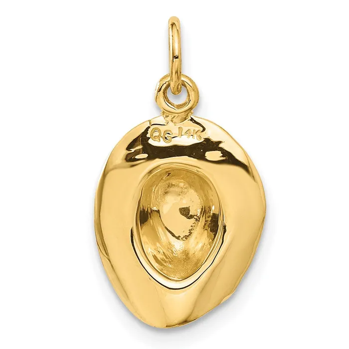 TreasureFineJewelers Charm Necklaces 14k Hat Charm
