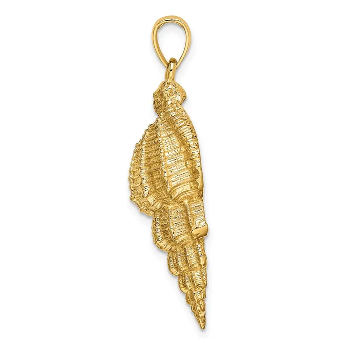 TreasureFineJewelers Charm Necklaces 14K Wentletrap Shell Charm