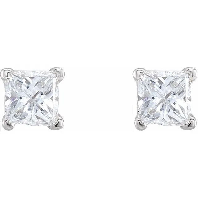 TreasureFineJewelers Earrings 14K White Gold 13 CTW Natural Diamond Earrings