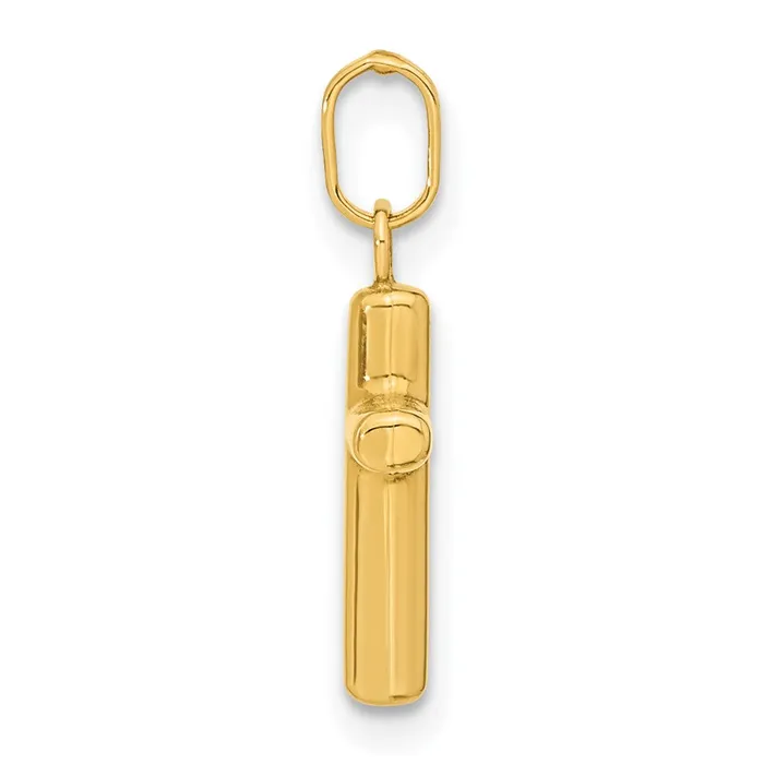 TreasureFineJewelers Necklaces 14k Yellow Gold Hollow Cross Pendant