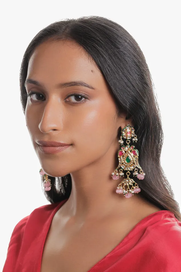 Curio Cottage Earrings The Song of Spring Blush Earrings