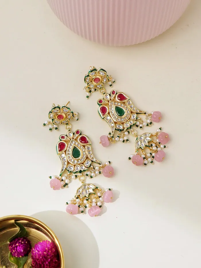 Curio Cottage Earrings The Song of Spring Blush Earrings Curio Cottage Earrings The Song of Spring Blush Earrings