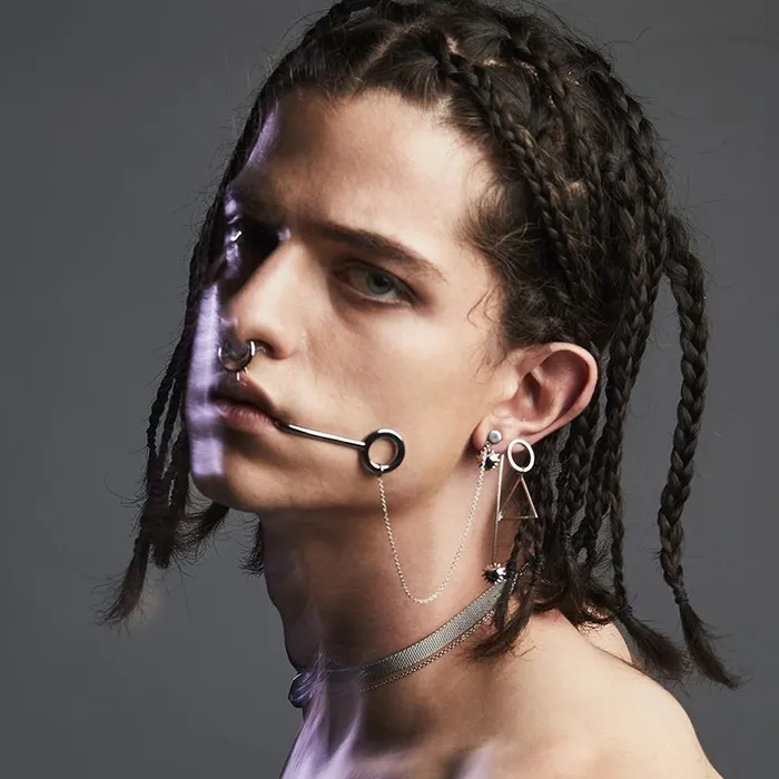 Earrings Blackheadshop Black Heart Earring Lip Rings Set Earrings Blackheadshop Black Heart Earring Lip Rings Set