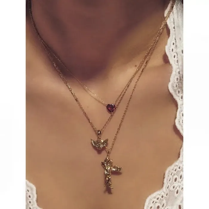 KHLOE JEWELS Necklaces Mini Guardian Angel Necklace