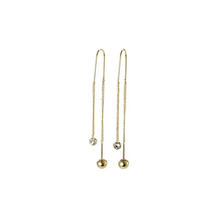 Meg Gold Plated Crystal Earrings Pilgrim Earrings