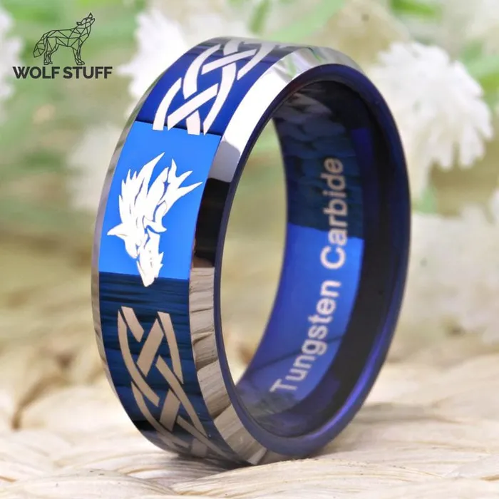 Turquoise Wolf Ring Wolf Stuff Rings