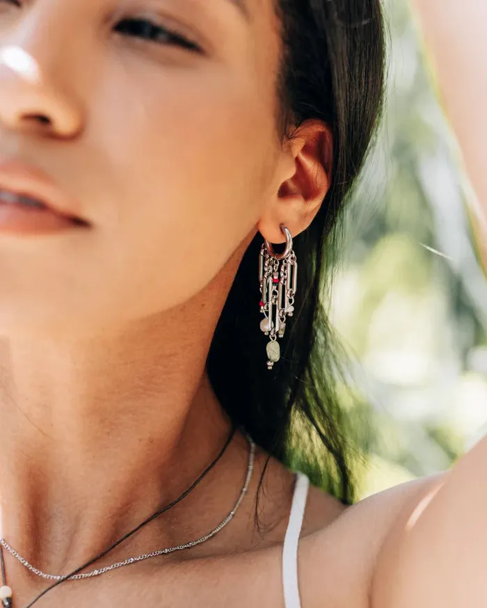WellDunn Rings Canopia Silver Hoops