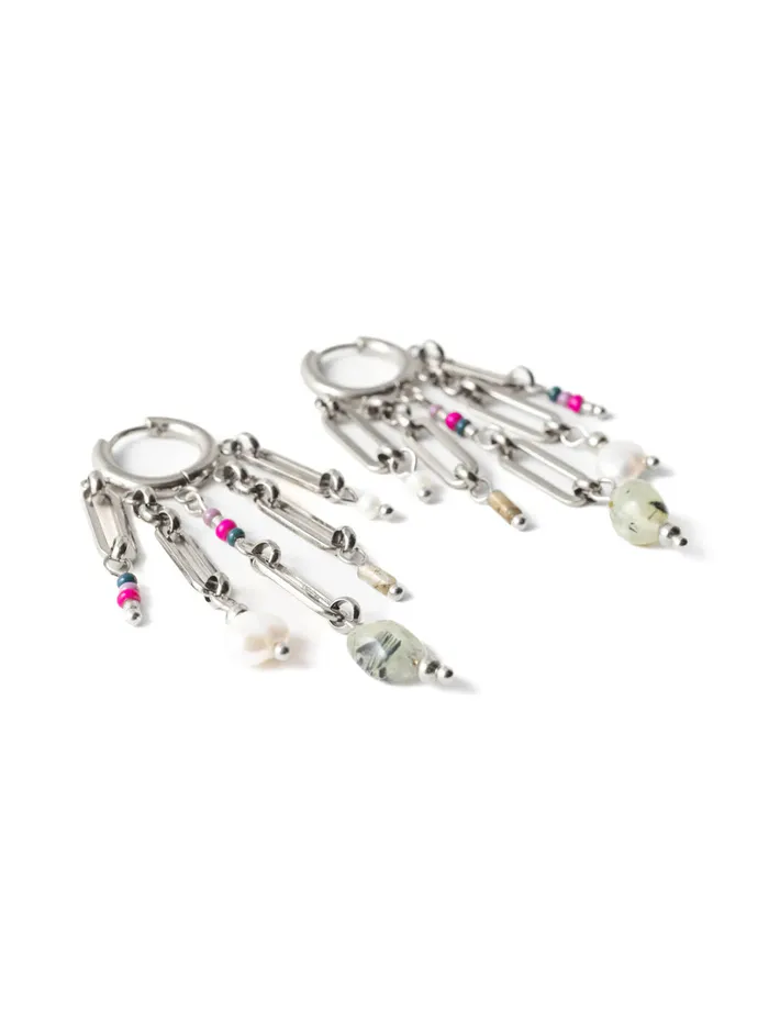 WellDunn Rings Canopia Silver Hoops