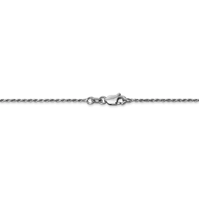 10k White Gold 115mm DC Machine Made Rope Chain AnkletWBC10W0109 WB Choice Jewelry Necklaces 10k White Gold 115mm DC Machine Made Rope Chain AnkletWBC10W0109 WB Choice Jewelry Necklaces