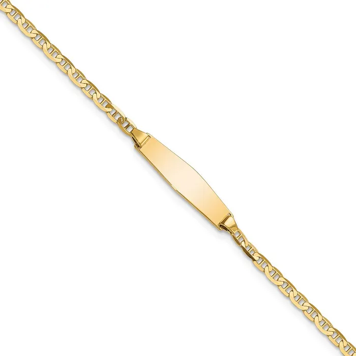 14k Semisolid Soft Diamond Shape Anchor ID BraceletWBCDCID137C7 WB Choice Jewelry Bracelets 14k Semisolid Soft Diamond Shape Anchor ID BraceletWBCDCID137C7 WB Choice Jewelry Bracelets