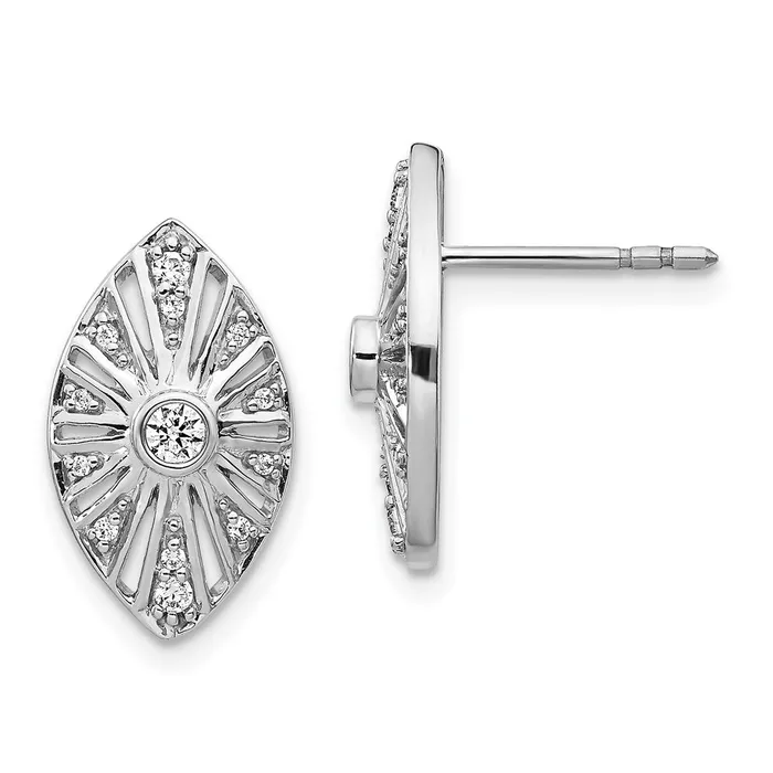 14k White Gold Diamond Vintage EarringsWBCEM3953020WA WB Choice Jewelry Earrings 14k White Gold Diamond Vintage EarringsWBCEM3953020WA WB Choice Jewelry Earrings