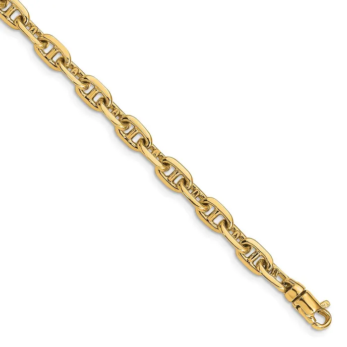 Bracelets WB Choice Jewelry 14k 51mm Handpolished Fancy Link BraceletWBCLK44175