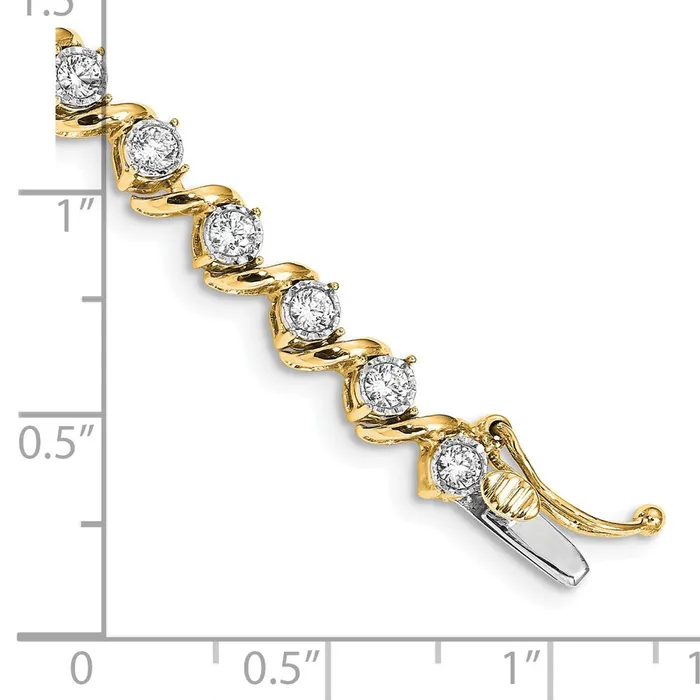 Bracelets WB Choice Jewelry 14k Diamond BraceletWBCBM4641200YA Bracelets WB Choice Jewelry 14k Diamond BraceletWBCBM4641200YA