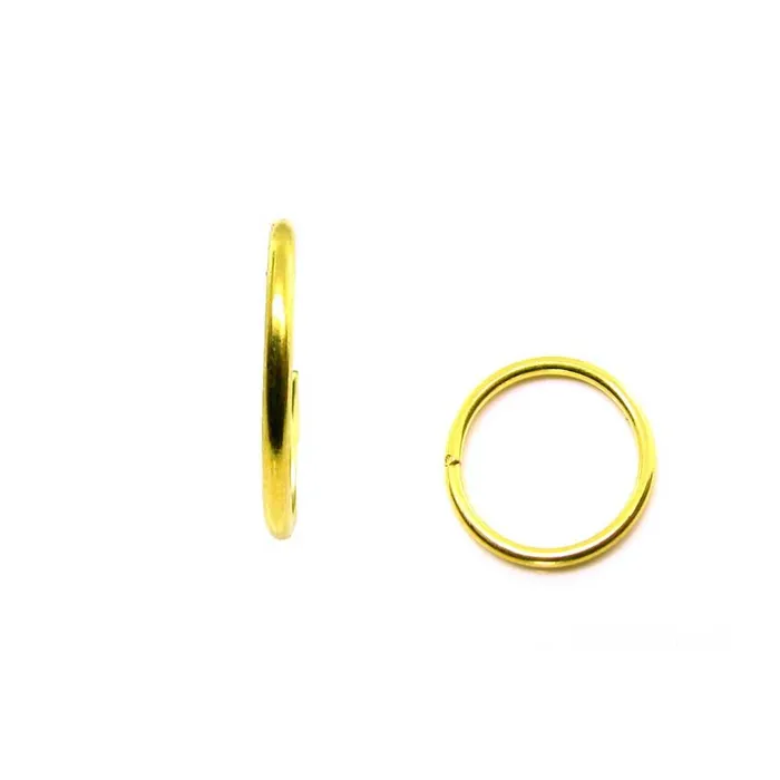 Earrings Solid 22K Real Gold plain wire THICK 20G Endless Piercing Nose Hoop Ring and for Earring Karizma Jewels Earrings Solid 22K Real Gold plain wire THICK 20G Endless Piercing Nose Hoop Ring and for Earring Karizma Jewels