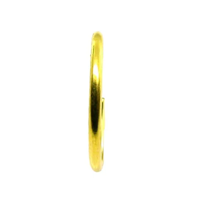 Earrings Solid 22K Real Gold plain wire THICK 20G Endless Piercing Nose Hoop Ring and for Earring Karizma Jewels
