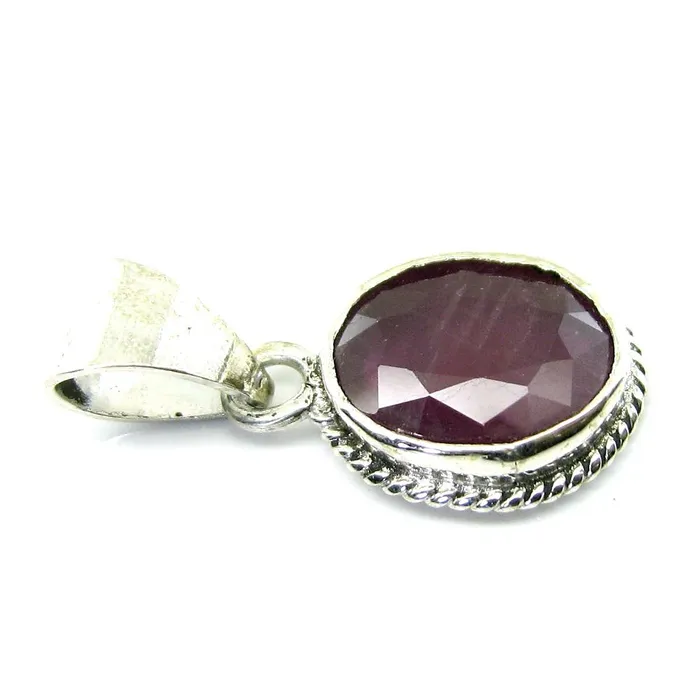 Karizma Jewels Necklaces Ethnic designer Birthstone Rashi Ratna Silver pendant Ruby Gemstone Karizma Jewels Necklaces Ethnic designer Birthstone Rashi Ratna Silver pendant Ruby Gemstone