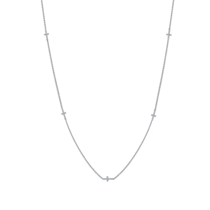 Lafonn Necklaces Sideways Cross Necklace