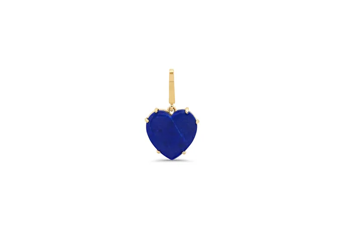 Lapis Heart Charm Shylee Rose Jewelry Charm Necklaces